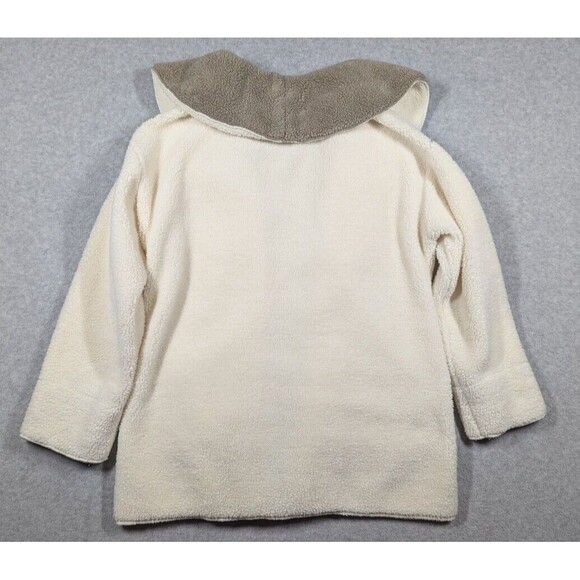 Koolabura Ugg Women Jacket Medium‎ Sherpa Fleece Shawl Collar Open Front Warm - Picture 4 of 10